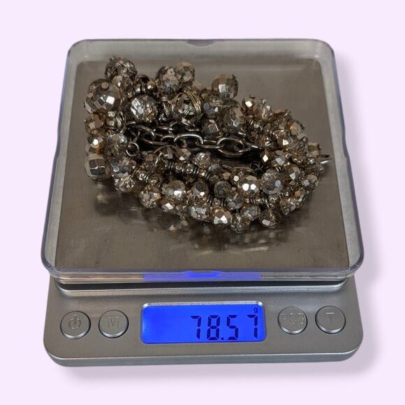 Vera Wang Metallic Cluster Bead Necklace - Picture 5 of 5